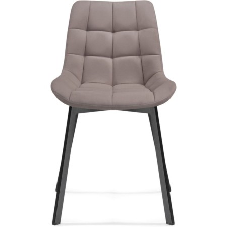 SHEET on a metal frame Chelsea Metal/velor, black/latte 50x60x80 cm-1