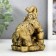 NECK Polystone for bronze "Elephant with an elephant - trunks up, on coins" 10x7.2x6.8 cm