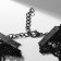 Choker "Tango" flower in openwork, black color, 30 cm
