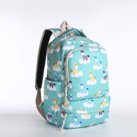 Bades with a zipper, bag, cosmetic bag, turquoise color