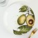 Ceramic plate "Avocado", 22.5 cm, white color