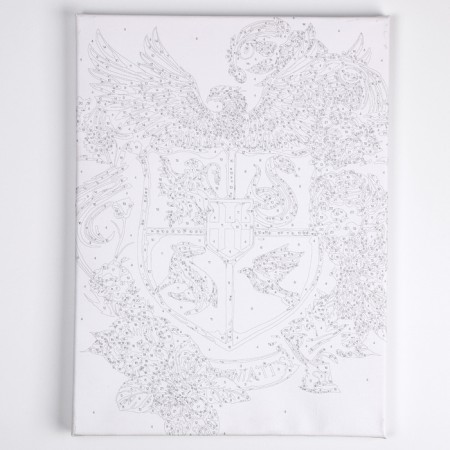 Picture on numbers with a subframe and rubbing "Magic", 30 x 40 cm-1