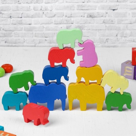 Logical set “We are building. Elephants "12 details-1