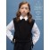 Knitted children's vests Amarobaby Bow, height 128 cm, black color