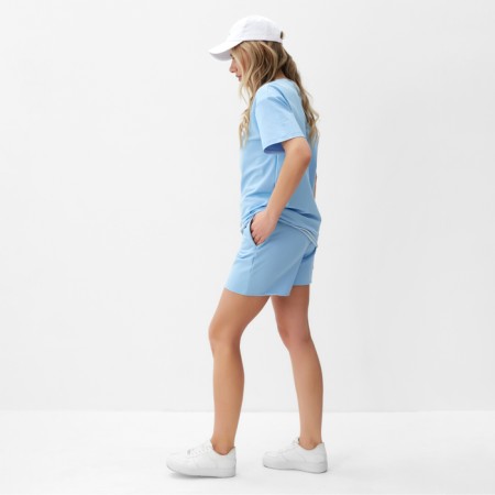 Set (T -shirt, shorts) Women's Minaku: Casual Collection, Blue Color, size 46-6