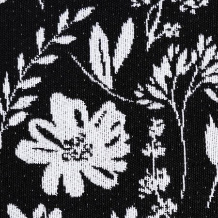 Ethel napkin Flowers Black 30x45 cm View 1, 100% PE, 370 g/m2-2