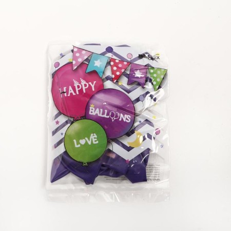 Latex ball 12 ", standard, set 12 pcs., Lavender color-1