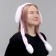 Carnival rim "hare" ears rise, white color