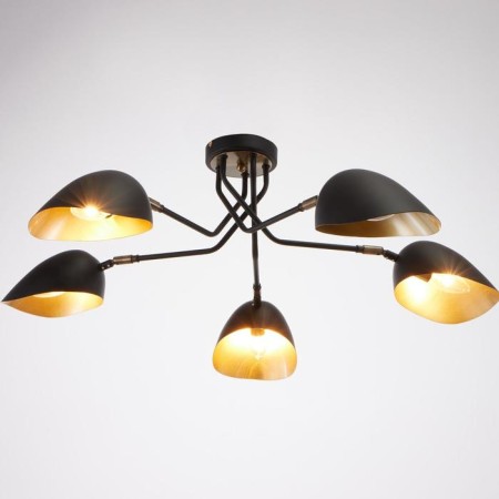 Economic light chandelier 95702/5 5x60W E14, black 45x33x16 cm
