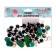 Rifle eyes with plugs, "sparkles" set of 30 pcs, size 1 pc: 1.6 cm, green color
