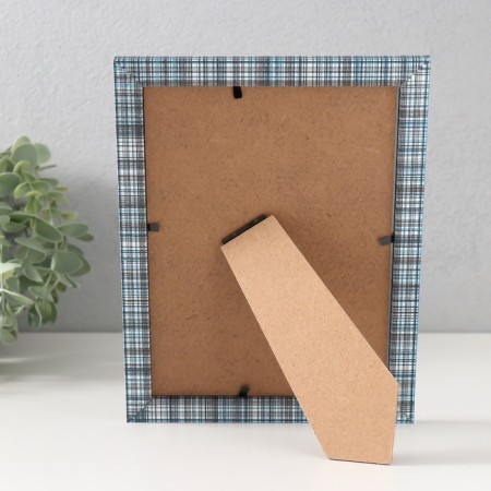 Photo frame MDF 13x18 cm "Scottish cage on dark brown" 1.5x16x21 cm-3