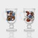 New Year's glass mug for mulled wine "Flowers and Snakes", 200 ml, mix