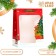 Laminated package, with the New Year window, 35 x 25 x 18 cm, red