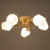 Ruxi chandelier 5he27 40W white-gold 56x56x28 cm Bayerlux