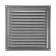 Ventilation grate Zein Lux RM2525CR, 250 x 250 mm, with a grid, metal, silver