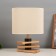 Table lamp "Carter" 1x40W E27 Light wood 12x25x33.5cm