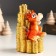 Piglite Polystone "Dragon and a slide of gold coins" 7.8x6.3x10.8 cm
