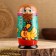Matryoshka "Ryaba chicken", plot, 5 puppet, 13.5 - 15 cm, mix