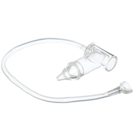 Children's nasal aspirator with a diverted pipe, transparent-6
