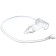 Children's nasal aspirator with a diverted pipe, transparent