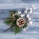 Decor "Winter Miracle" Bumps White Berries, 24 cm