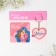 Gift set "best mom", magnet + keychain, 10 x 19 cm.