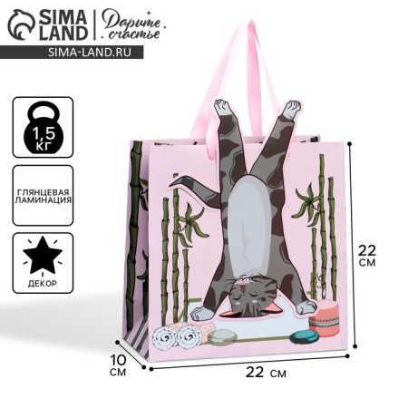 Gift package, packaging, Yoga, 22 x 22 x 10 cm