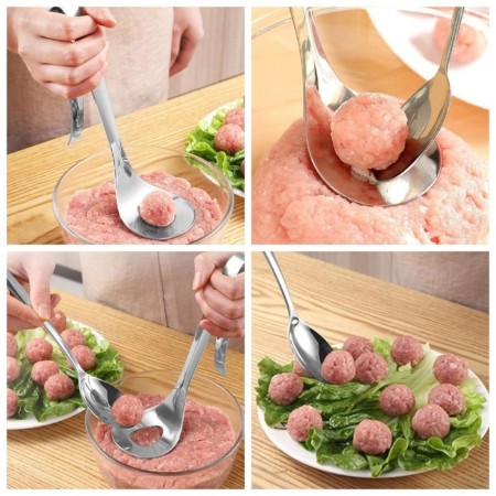 A spoonful of the Metallic share for the formation of Mitballs, 23 × 6.5 cm-3