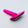 Pudder is soft plastic with rounded teeth, medium, 9 x 15.5 cm, pink