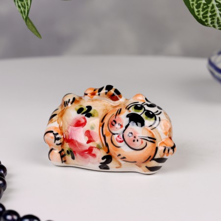 Souvenir "Cat Tahiti", 5x8 cm, gzhel, color
