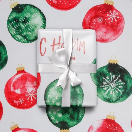 Paper Glossy Balls, 70 x 100 cm, New Year