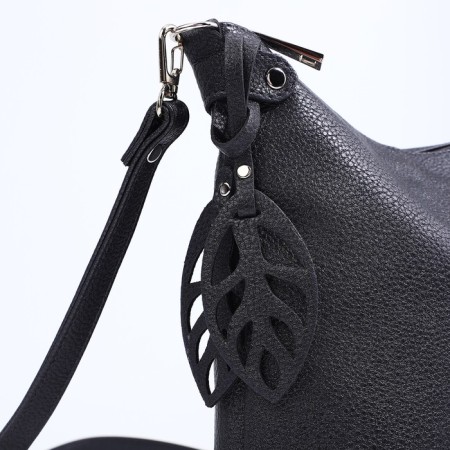 Richet Cross-Boda Bag on a zipper, external pocket, gray color-3