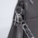 Bag Cross-Bodi with a zipper, gray color
