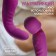 Vibrator of a bilateral oki-hoods, 7 modes, with heating to 42 degrees, purple