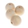 Wooden beads d = 25 mm (set 4 pcs) without coating