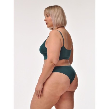 Panties Braziliano Women's Mirey Brasiliano, size 54-56, emerald color
