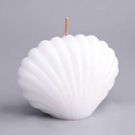 Figure candle "shell", 3.2x4.5 cm, white-2