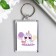 Acryl keychain "Cool unicorn" 3.5x5 cm