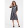 Women's dress, size 44, gray color, black
