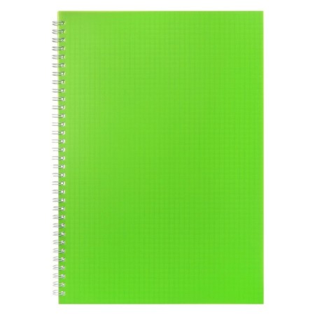 Notebook on the crest A4 48 sheets in the Calligrata cage light green, plastic cover, offset unit-3