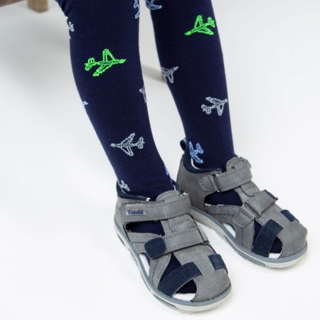 Pantyhose children, blue color, height 86-92 cm