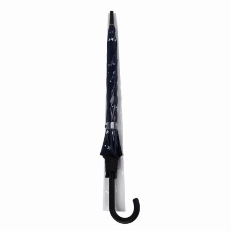 Umbrella - semi -automatic cane "stars", 8 spokes, r = 54 cm, the color is dark - blue-9