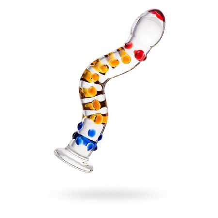 Unrealistic phallimitator Sexus Glass, glass, transparent, 20 cm