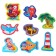 A set of bath toys "Pirates" 8 pieces with a grid + net, crush me