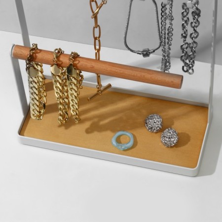 Steam for jewelry "Universal" 3-level, 22 × 9.8 × 26.3 cm, white color-1