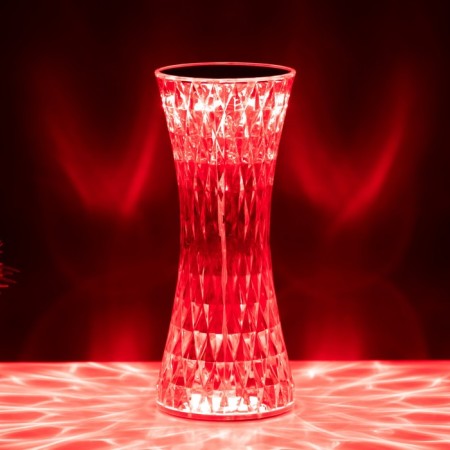 Table lamp with PDD "Crystal" LED 16 colors RGB touch 8x8x19 cm Risalux-4