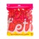 Latex ball 10 ", metal, set 100 pcs., Red color