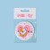 Pocket mirror “I love corgi”, d = 7 cm, multi -colored