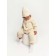 Knitted Knitted Pure Love Tot, demi -season, height 68 cm, milk color