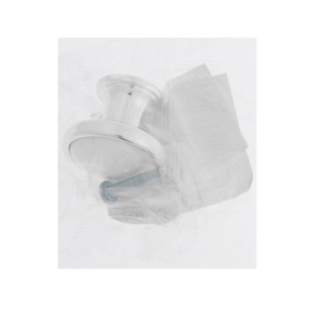 Cappio, RK101, d = 32 mm, plastic, color chromium with a white insert-6